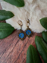 Load image into Gallery viewer, Blue Victorian Earrings

